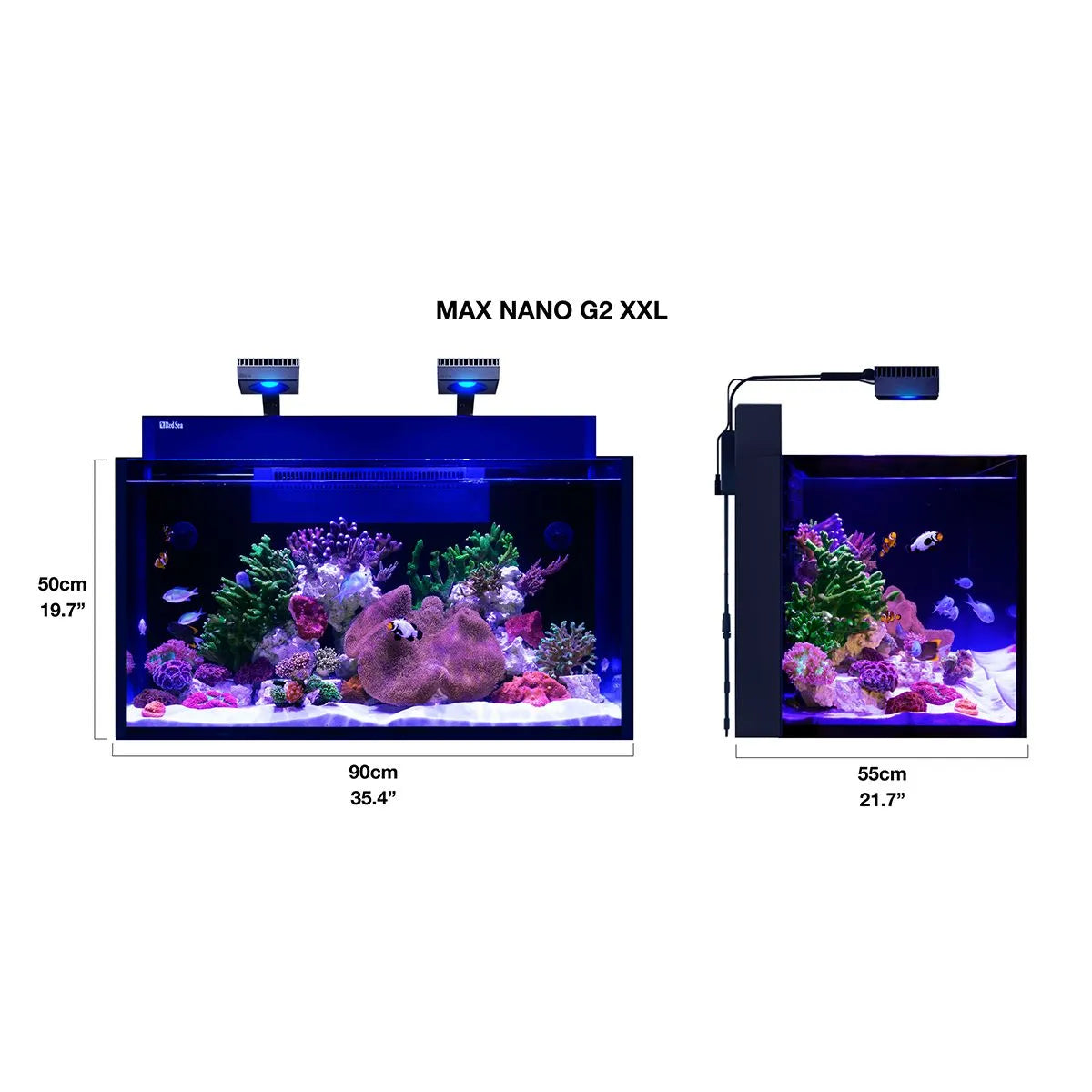 MAX Nano G2 XXL Twin ReefLED G2 60 Lighting