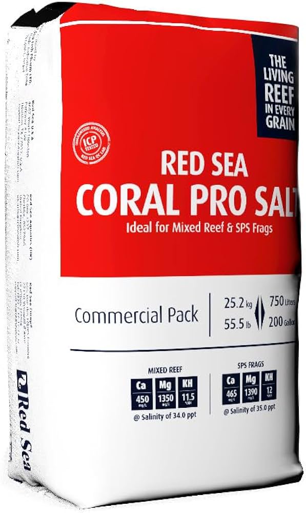 Coral Pro Salt packaging showing product label